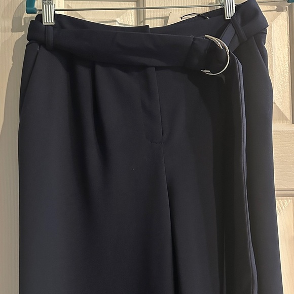 Calvin Klein Collection Navy Cropped Pants Work Wear Slacks Women’s 6 NWT - Picture 2 of 8